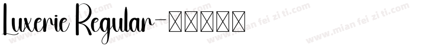 Luxerie Regular字体转换